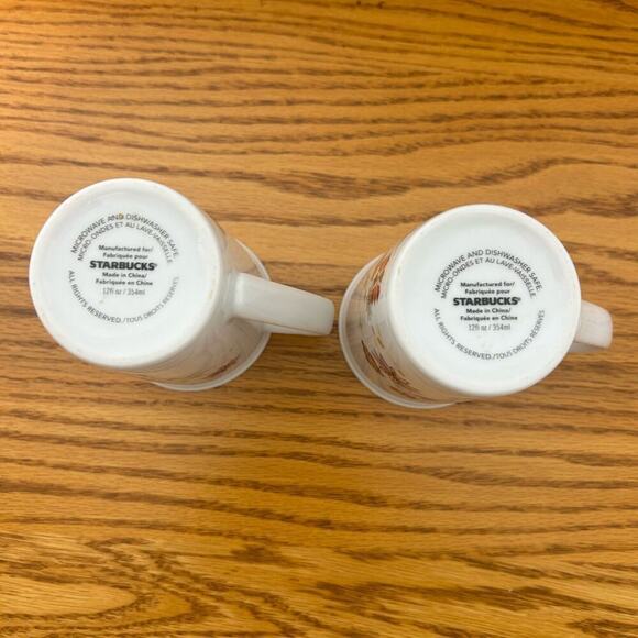 Starbucks Holiday Coffee Mug Set Cups - Picture 2 of 3